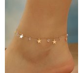 Qiming Little Star Beach Anklet For Women Foot Chain Summer Beach Jewelry Foot Anklets Jewelry