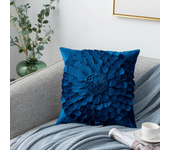 Luxury 3D Floral Embroidery Cushion Cover Dutch Velvet 30X50/45X45CM Pillow Cover Sofa Couch Sunflower Waist Pillows Decor Home