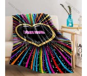 Theme Personalized Name Blanket Home Office Four Seasons Available Custom Love Gifts for Family and Friends