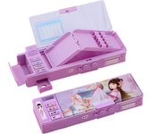 Cartoon Pencil Case with Code Lock Category Placement Drop-proof Pen Box Pen Holder Makeup Brushes Organizers