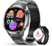 Relojes inteligentes para hombres Watch GT5 Pro Smart Watches 1.53 inch 360*360 HD AMOLED Screen NFC GPS Tracker Bluetooth Call Health Monitoring Watches Men,Men's Business Smartwatch,Men's Gift