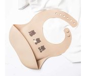 Baby waterproof silicone bib, soft, golden, constellation, gold-plated, cartoon, wearable, cute, nutritious