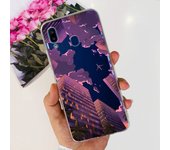 For Samsung Galaxy A20s Samsung A20 A30 Back Cover Phone Case Transparent Soft TPU Silicone Coque Women Fashion Flower Butterfly