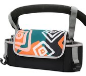 Bolso Carro Bebe con Ganchos, Bolsa Organizador Carrito con Compartimento para Toallitas, Bolso Universales para Cochecito con P