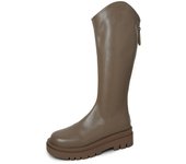 Botas De Mujer, Botas Con Cremallera Trasera, Botas Con Plataforma