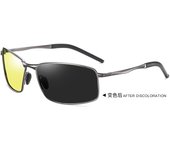 Gafas polarizadas para hombres nuevos, gafas de sol que cambian de color, gafas de visión nocturna, gafas de sol