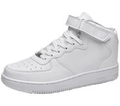 Zapatillas deportivas de caña alta para hombre y mujer, zapatillas de running casual, moda y versátiles, zapatillas sin cordones, 36-45, blanco
