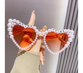Nuevo amor perla gafas de sol alfabeto gafas Internet celebridad al aire libre calle gafas de sol