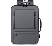 2025 nueva mochila de ordenador con película de cuero mochila de negocios mochila de carga multifunción impermeable expandible