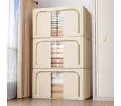 Set de 2 cajas de almacenamiento de ropa, 48 l (24 x 2), plegable, en material textil