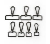 10 Bolsas De 16 - 50 Mm De Hebillas Metálicas Collar De Perro Portaequipajes Hebillas De Langosta Giratorias Desencadenantes Gan