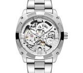 Reloj mecánico automático hueco tallado flor reloj hombre