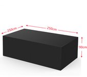 outdoor furniture cover waterproof 210D garden furniture dust cover for table sofa protective covers black