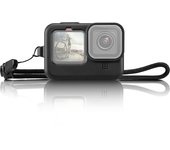 PULUZ for GoPro HERO12 Black /11 Black /10 Black /9 Black Silicone Protective Case Cover with Wrist Strap & Lens Cover(Black)