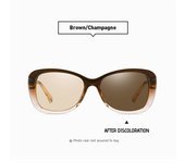Nuevas gafas de sol polarizadas para mujer de moda Aolong, gafas de sol polarizadas de cambio gradual para mujer
