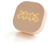 Pequeña Despertador Cuadrada LED Multifuncional Luz De Reloj Digital Escritorio Electrónico Reloj De Mesa Digital