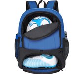 Bolsa para balón de fútbol, mochila de fútbol con compartimento para zapatos para jóvenes, adecuada para baloncesto, voleibol