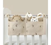 Cotton Bedside Diaper Cute Item Nappy Storage Organizer Baby Crib Bottle Trolley Hanging Bag Bedding Caddy Stacker