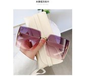 Nuevas y versátiles gafas de sol de montura grande, gafas de sol anti-ultravioleta para mujer, gafas polarizadas para conducir, marea de cara grande