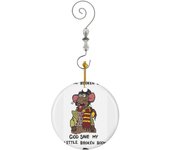 Adornos Navideños de Cerámica Música Navidad Feliz Calvin y Art Comics Hobbes Regalo para fanáticos