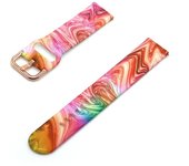 20mm 22mm Silicone Strap For Samsung Galaxy Watch Gear S3 Active 2 Graffiti Style Strap For HuaMi Amazfit Huawei Watch Band