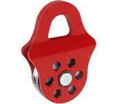 Snatch Block Towing Pulley 4T Load Bearing Capacity Heavy Duty Winch Pulley Red for Truck Tractor  UTV Heavy Duty Rope Pulley