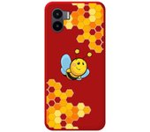 Funda Silicona Líquida Roja para Xiaomi Redmi A1 diseño Abeja Dibujos