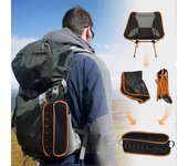 Folding camping chair ultra light fishing chair compact beach chair folding chair outdoor chair, orange