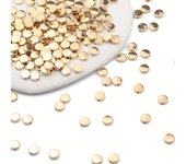6MM 200Pcs CCB Rose Gold/Silver Plated Oblate Loose Beads Spacer For Diy Bracelet Necklace  Jewelry Making Accessori