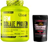 Proteína Isolada CFM 2KG King Nutrition Xtreme – Con Promiko® y Enzimas Digestivas Digezyme®  Endulzada con Sucralosa  Sin Azúcares Añadidos + Creatina 200g