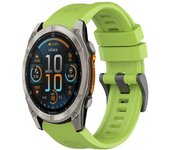 Correa de Silicona para Garmin Fenix 8 - 51mm / Fenix 7X Pro / Fenix 6X Pro / Enduro 3 / Epix 2 Pro 51mm, Banda Básica Conectores Quickfit 26mm