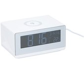 GRUNDIG Despertador con Cargador Inalámbrico Blanco Reloj Digital Dormitorio