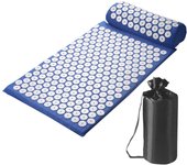 Acupressure Pillow With Storage Bag For Neck Back Foot Massage Pads Acupressure Mat Pillow Set Improves Bloods Circulation Mat