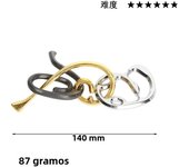 Metal Puzzle Metal Brain Teaser Puzzle Unlocking Toys Magic Puzzles Game Toys For Children Adults Funny Educational Toys