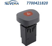 NEVOSA 7700421820 Car Power Emergency Hazard Warning Flash Light Single Button Switch For Renault Clio II Megane I Classic