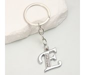 Simple A-Z 26 Letter Pendant Keychain English Alphabet Keyring For Friend Good Gift Holder Handbag Car Jewelry