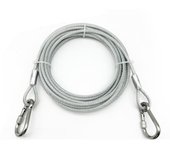 Double-headed Dog Tie Out Cable Leash ,raction rope with metal buckle steel wire anti-rust training collar,Outdoor Dogs Strap