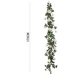 Poenia Arte Floral - Tira de Rosa Artificial Colgante 175cm - REF 631064 - Decoración Realista