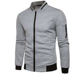 2024 New High Quality Plush Zip stand collar casua Jacket Men's Street Windbreaker Coat Men Hot Casual Outer Wear Thick