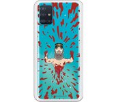 Funda original compatible con Samsung Galaxy A51 - Rick y Morty Blood Pattern