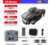 S9 Brushless Motor Drone with 360° Obstacle Avoidance 4K HD dual Camera Dron Headless Mode LCD RC Quadcopter Toys Folding Drone