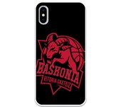 Funda original compatible con iPhone X - XS - Baskonia escudo rojo fondo negro