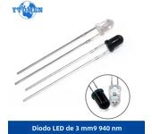 20pcs/set 3mm 5mm 940nm LED Infrared Emitter and IR Receiver Diode F3 F5 LEDs Diodes, for Arduino