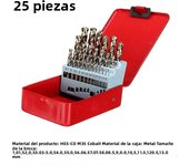 M35 HSS-CO 5% Cobalt Twist Drill Bit Set Metric Straight Shank Set With Metal Case For Stainless Steel Wood Metal Drilling