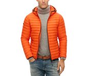 Plumas Superdry Fuji Lite naranja con capucha para hombre