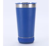 16oz smart bluetooth speaker car portable car cup creative bottle opener stainless steel thermos cup