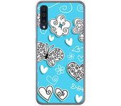 Tumundosmartphone Funda Gel Tpu para Samsung Galaxy A50 / A50s / A30s diseño Mariposas Dibujos