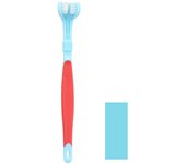 3-Sided Pet Toothbrush Dog Plastic Toothbrush Removing Bad Breath Tartar Cleaning Mouth Pet Dental Care Cat Cleaning Mouth