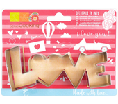 Cortador de Galletas Scrapcooking Love de Acero Inoxidable