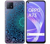 Tumundosmartphone Funda Gel Transparente para Oppo A73 5G diseño Mandala Dibujos